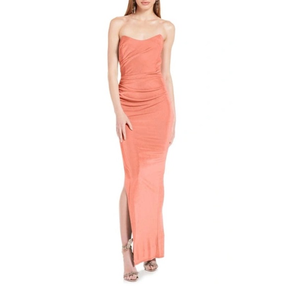 Katie May Sway Gown in Nectarine M - Picture 1 of 7